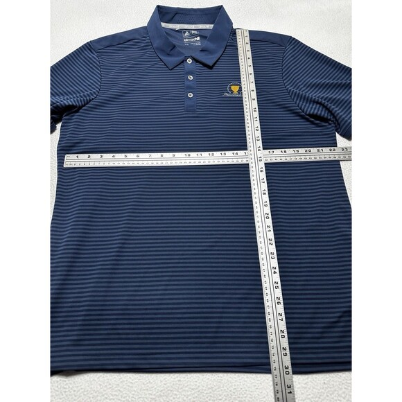 Adidas Presidents Cup Logo Climalite Polo Golf Shirt Striped Mens Size XL *READ - Picture 7 of 10